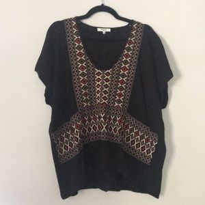Madewell tribal print sweater tee